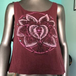 Tillys burgundy tank top